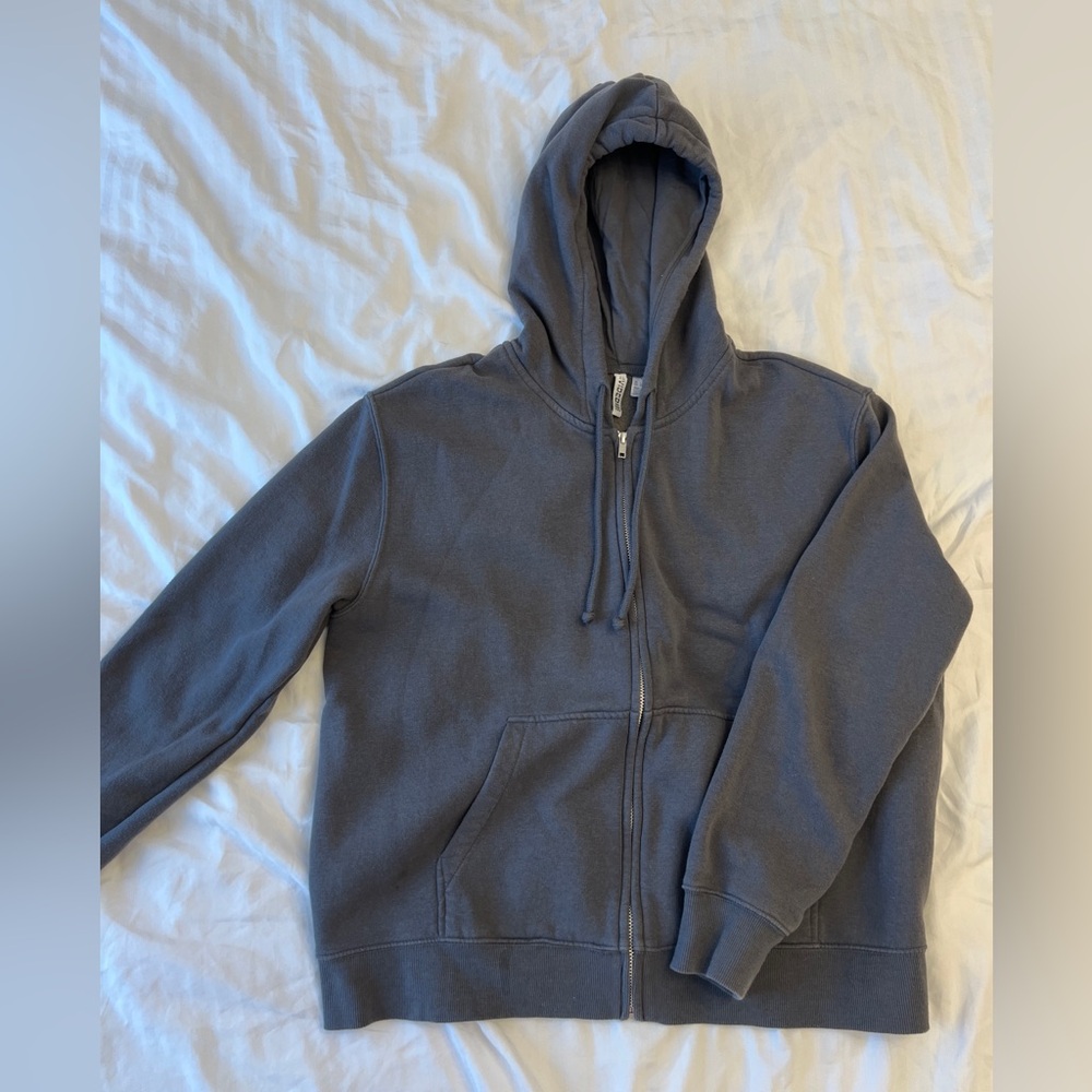 H&M Charcoal Gray Zip-Up Hoodie
